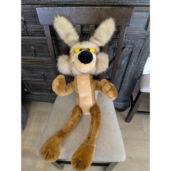 Warner Bros. Other - Vintage Wile E Coyote 27" 1993 Warner Bros 24k Plush‎ Large Cartoon RARE VTG